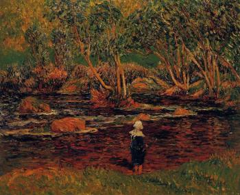 亨利 莫雷 A Ford, Pont-Aven River 亨利 莫雷 A Ford, Pont-Aven River